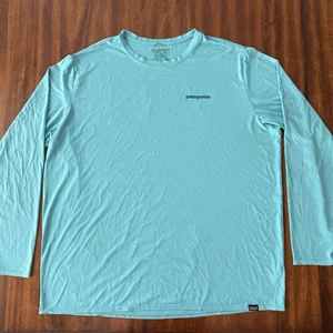 Camiseta Patagonia Capilene Cool Daily 45190SP21 Para Hombres XXL Teal Logo Masculino Dadcore - Imagen 1 de 6