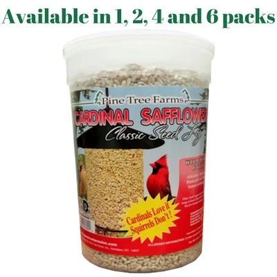 Safflower Classic Seed Log Pine Tree Farms 62 oz. 8009 (1, 2, 4 and 6 Packs) Dep