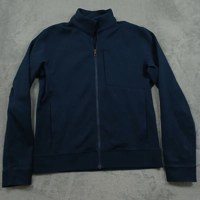 Luluemon Jacket Mens Medium Blue Sojourn FUll Zip Pockets Logo Modern - Image 1 of 4
