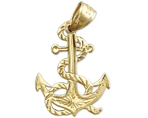 Colgante ancla oro 14K - Imagen 1 de 6
