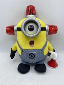 Minion Bee-Do Feuerwehrmann Alarm Lichter Geräusche Plüschtier 11 Zoll funktioniert Despicable Me - Bild 1 von 13
