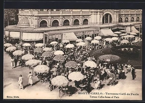 CPA Monte-Carlo, Terrasse Café de Paris - Picture 1 of 2