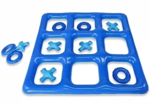 INFLATABLE TIC TAC TOE Pool All ages Game Floating Toy Blue Pool Candy - Picture 1 of 3
