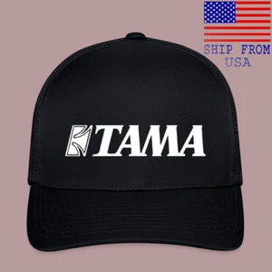 TAMA Drums Drum Black Baseball Cap Hat Adult Size S/M & L/XL - Picture 1 of 4