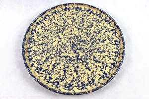 Robinson Ransbottom RRP Blue Wheat Spongeware Pizza Pan Plate 12" Excellent - Picture 1 of 6