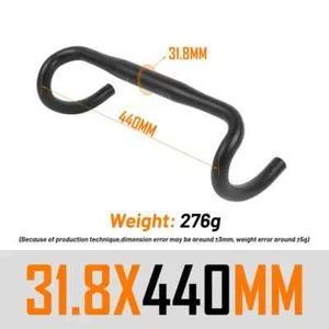 Ultralight Racing Bicycle Drop Bar Road Bike Handlebar 31.8*380/400/420/440mm - Picture 1 of 33