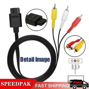 N64 / NGC Audio TV cable de vídeo cable Av 1.8 MN64 cable de vídeo NUEVO \DE\ - Imagen 1 de 12