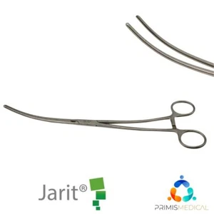 Jarit 320-282 DeBakey Aortic Aneurysm Clamp Curved 1 x 2 Teeth 10-1/2" - Picture 1 of 4