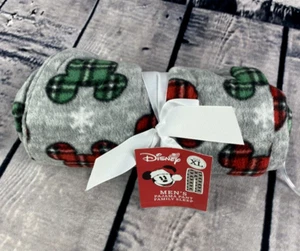 Disney Navidad Pijama Pantalones XL Para Hombre Verde Rojo sobre Gris Mickey Mouse (M15) - Imagen 1 de 9
