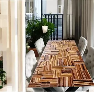 24"x48" Handcrafted Tiger Eye Table Top Elegant Natural Stone for Living Room - Picture 1 of 8