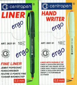 Fineliner 0,5 mm, penna 0,3 mm centropen ergo in 4 colori disponibile fodera - Foto 1 di 1