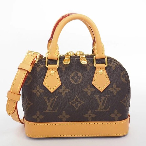LOUIS VUITTON（LV） Borsa a mano Louis Vuitton Monogram Nano Alma borsa a tracolla monogramma marrone M82717 originale