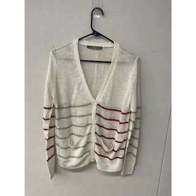 Suéter 360 media y media rayas sin etiqueta de talla Foto 1 de 4