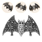 Glittery Bat Hair Clips: Rhinestone Hairpins for Halloween Costume