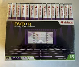 Verbatim DVD+R 120 4.7 With Cases - Picture 1 of 2