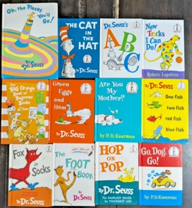 12 Book Lot Dr Seuss I Can Read Hardcover Children's Picture Book Lot 16 Stories - Picture 1 of 3