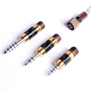 3 in1 Replaceable Headphone Plug Kits 4.4mm 3.5mm 2.5mm Audio Jack Male in Pack - Picture 1 of 11