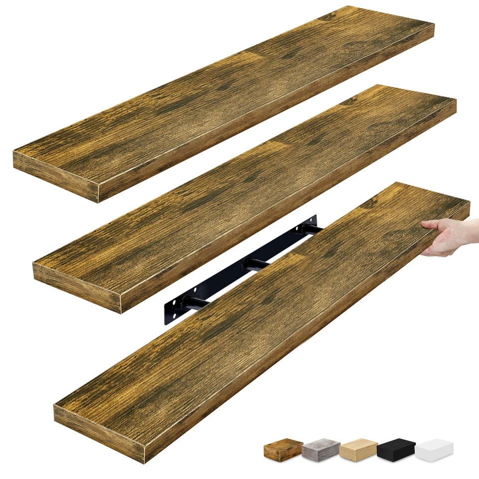 Sorbus Extra Long Floating Shelves 3 Pack, Wall Mounted Large Decorative Shelves - Image 1 of 1