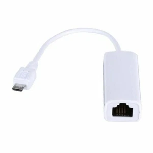 Micro USB 2.0 5pin to RJ45 10/100Mbps Ethernet Network Lan Converter Adapter - Picture 1 of 6