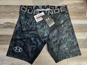 NEW Under Armour Boys HeatGear Fitted Long Shorts Size Youth XL Alter Ego