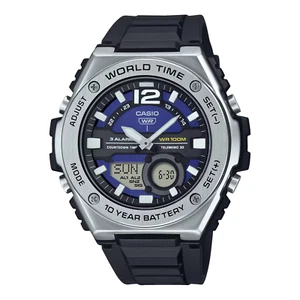 Casio MWQ100-2AV, World Time Combo Watch, 3 Alarms, Black Strap, 10Year Battery - Picture 1 of 2