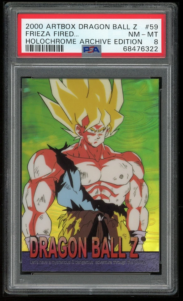 Dragon Ball Z ArtBox Holochrome 59 Super Saiyan Son Goku 2000 PSA 8 68476322 - Image 1 of 2