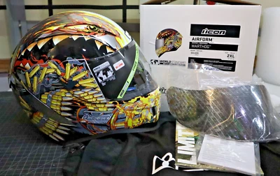 Icon Airform Warthog Full Face Helmet - 0101-13689 Silver, SZ: 2XL — 第 1/4 张图片