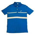 Australian By L'Alpina Polo Shirt | Vintage 80s Retro Tennis Sportswear Blue VTG