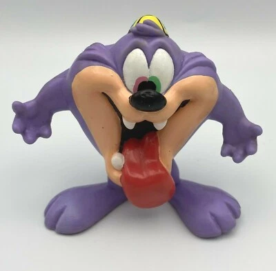Figura de acción vintage Tiny Toons Bendems púrpura Dizzy Devil PVC 1994 Warner Bros Foto 1 de 4