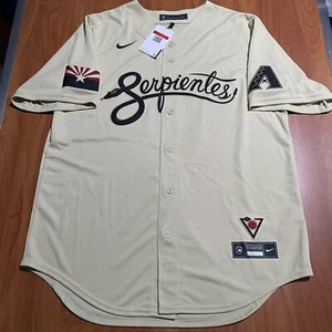 Nike David Peralta Arizona Diamondbacks Serpientes City Connect Jersey Beige L - Picture 1 of 6