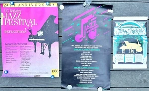 3 BERKELEY JAZZ FESTIVAL POSTER: 79, '84, '86 (GILLESPIE, HANCOCK, SCOTT usw.) - Bild 1 von 18