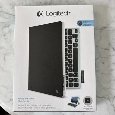Logitech Keyboard Folio Case Bluetooth for Apple iPad 3rd 4th Gen Open Box - Image 1 of 4