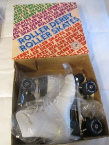 Old Stock Roller Derby Skates Size 8 Model U960 White new in box - Picture 1 of 4