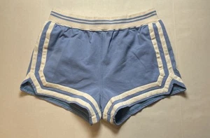 Vintage 60s Basketball Athletic Shorts 36 Large Mount St Mary’s College Lt Blue - Picture 1 of 12