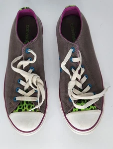 Converse #640544F Junior Gray With Double Tongue Shoes Sz 6 (Measures Like A 9) - Picture 1 of 12