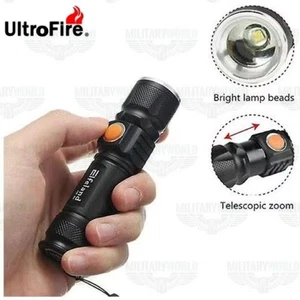 TORCIA MINI ST-515-T6 DA 90.000W LED CREE XML T6 IN ALLUMINIO AERONAUTICO NERO - Bild 1 von 17