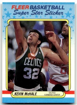 Fleer #9 1988-89 Kevin McHale Boston Celtics ¡Como nuevo sin precio base! Pegatina Foto 1 de 2