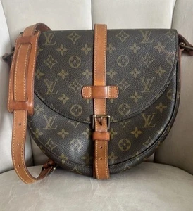 Louis Vuitton Vtg 80's Chantilly MM Monogram Crossbody Shoulder Bag Brown Circa  - Picture 1 of 19