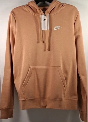 Sudadera con capucha pulóver polar Nike Sportswear Club para mujer mediana DQ5793-688, rosa suave Foto 1 de 4