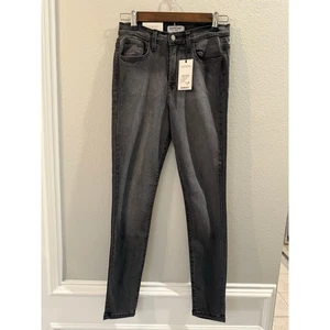 Judy Blue NWT Grey Handsand Skinny Jeans Sz 7/28 - Picture 1 of 8