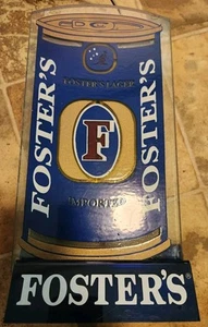 Foster's Lager Bier Leuchtschild Vintage Dose Elektriglas 80er - Bild 1 von 6