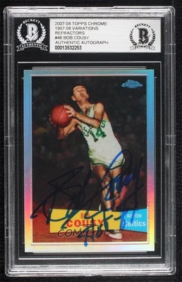 BAS 2007 cromo 1957-58 variaciones refractor 516/999 Bob Cousy auténtico patio ow6 Foto 1 de 3