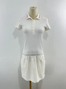 Nuevo con etiquetas Nike Golf Tour Performance Mujer Vestido XS Blanco Rosa Pantalones Cortos Extraíbles $120 - Imagen 1 de 9
