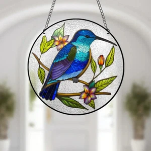 SUNCATCHER BLUE BIRD Acrylic 6.0” - Window Hangings Beautiful Decor - US SELLER - Picture 1 of 8