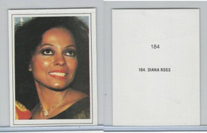 1984 MJ, Michael Jackson & Other Artists Cards, #184 Diana Ross, Music, ZQL 