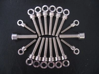STAINLESS STEEL ENGINE TIMING COVER POLISHED BOLT KIT FITS BMW R1100RS  R1150RS - Imagem 1 de 2