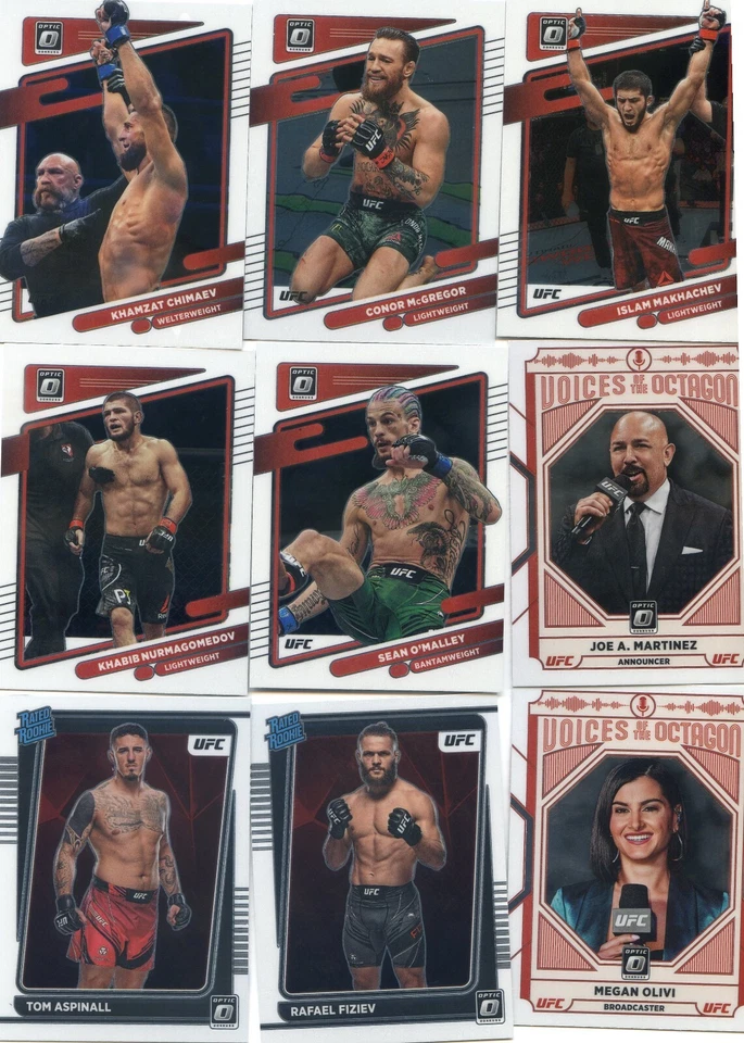 2022 Donruss Optic UFC PICK YOUR CARD for SET BASE, RATED RC, VOICES OF OCTAGON - Image 1 of 1
