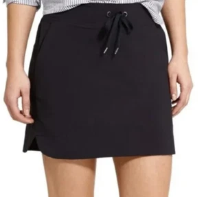 Athleta Midtown Skort Skirt Semi Fitted Hiking Black Womens Size 2 - Picture 1 of 8