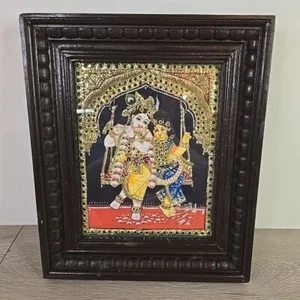 Tanjore Painting Gurubaran Gallery Indian Art - Picture 1 of 7