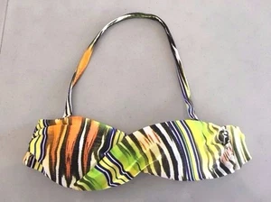 NEW! CIA.MARITIMA 48273 'Mallorca' Twist Bandeau Padded Bikini Top, Size S - Picture 1 of 6